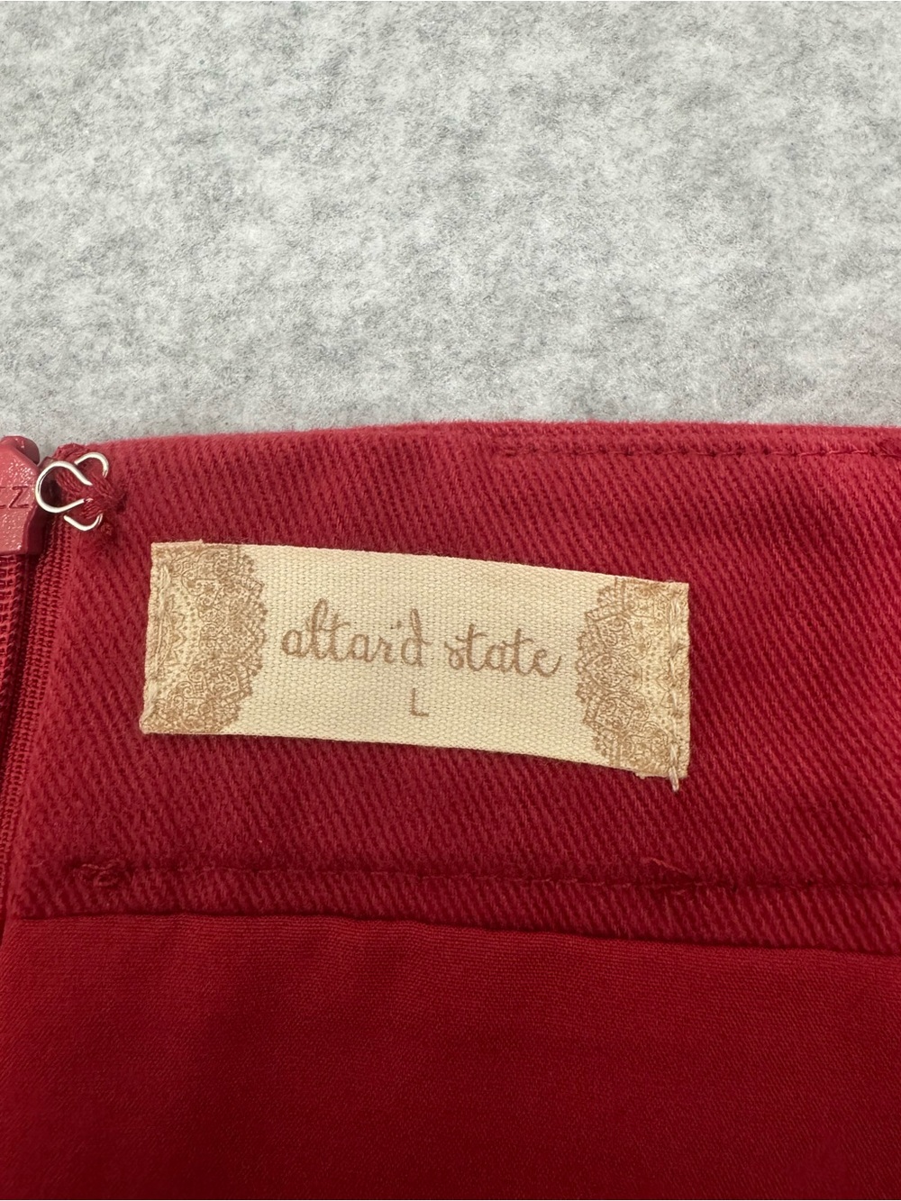 NWT Alter’d StateWomen Embroidered Boho Western Folk Festival Red Skirt Large - Picture 12 of 14